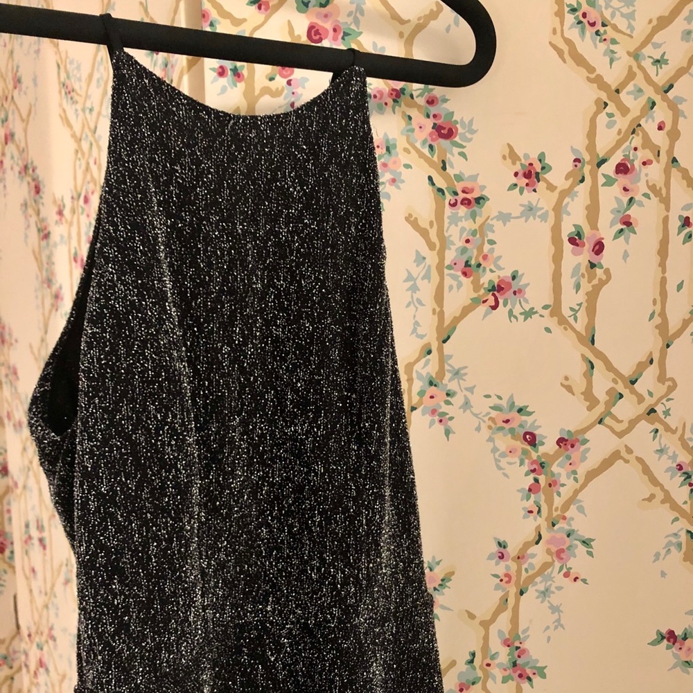 Glittery Little Black Dress